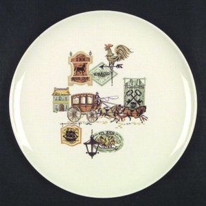 Vintage Taylor Smith & Taylor (TS&T) USA Cape Cod Plates - Set of Two (2)